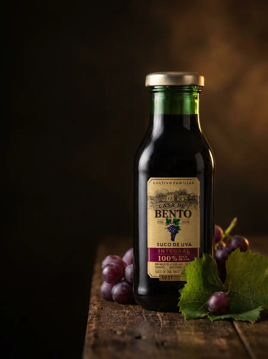 Casa de Bento — jugo de uva tinto 100% natural